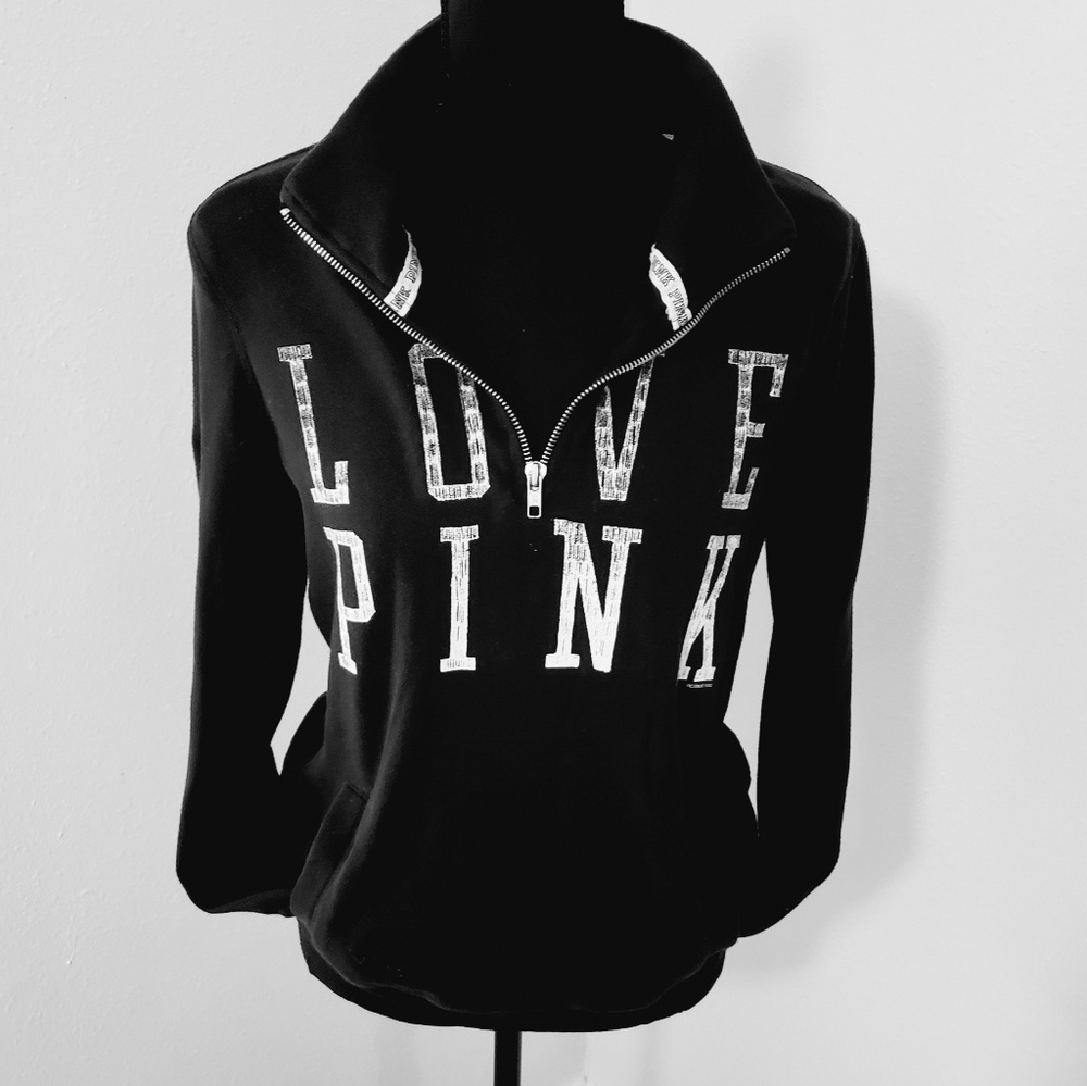 VS Love Pink Half-zip Sweatshirt XS